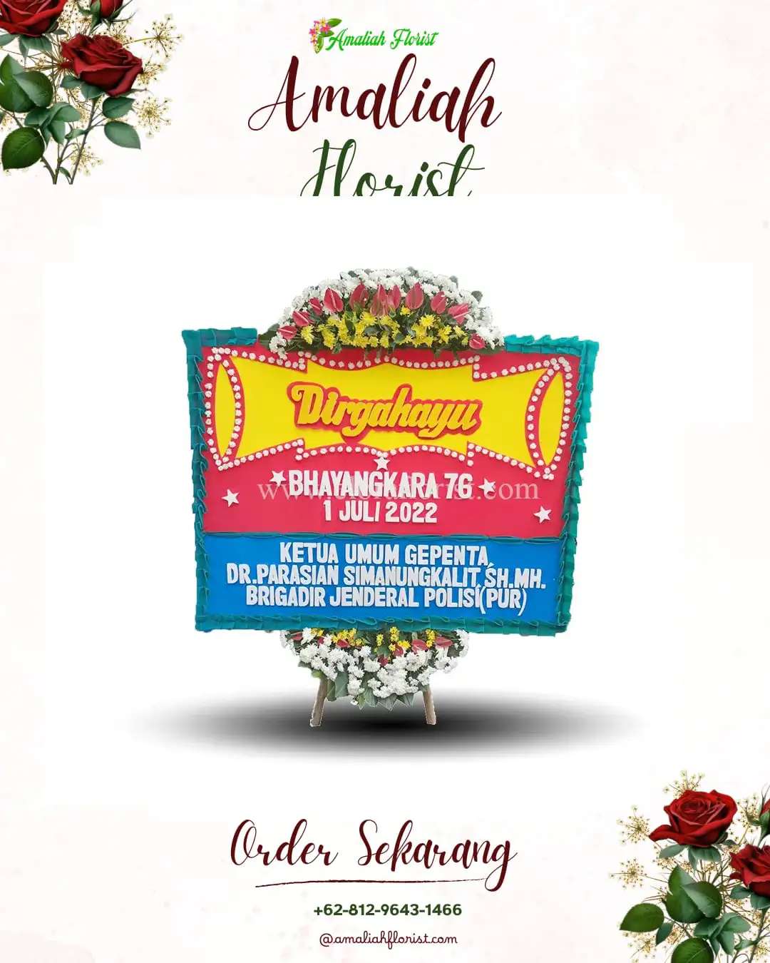 Papan Bunga HUT Ulang Tahun Tambakmas